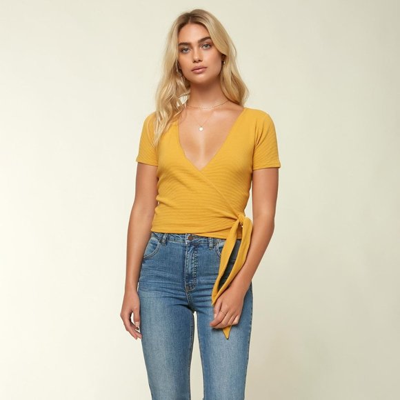 NWT! O' Niell Tabby Wrap Top - Picture 13 of 13